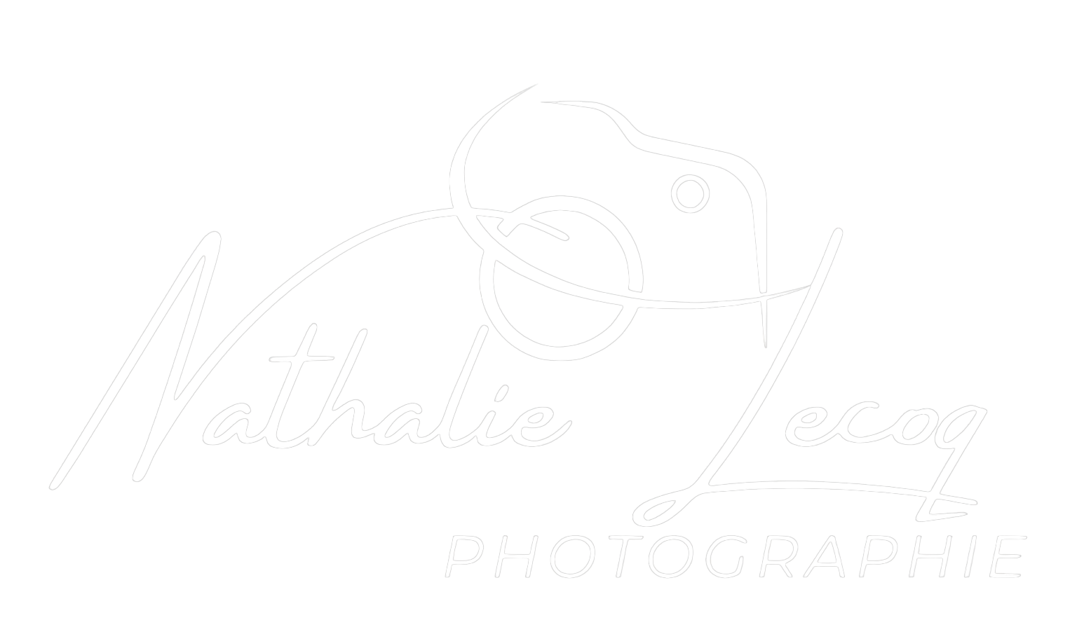 Logo Nathalie Lecoq Photographie version blanc